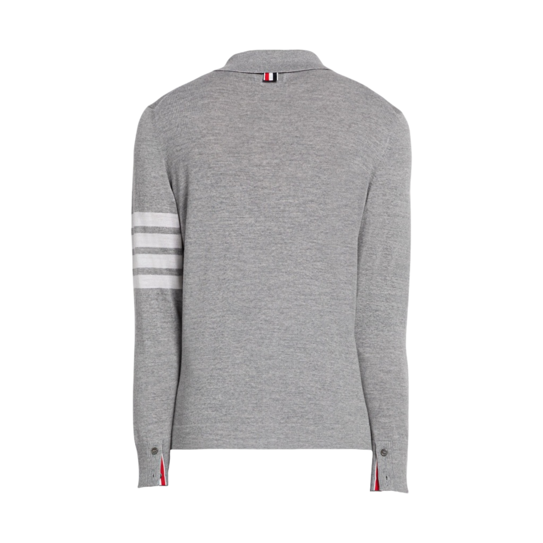 톰브라운 파인 메리노 울 사선 포인트 칼라 셔츠 라이트 그레이(Thom Browne Fine Merino Wool 4-Bar Point Collar Shirt Light Grey) - 2