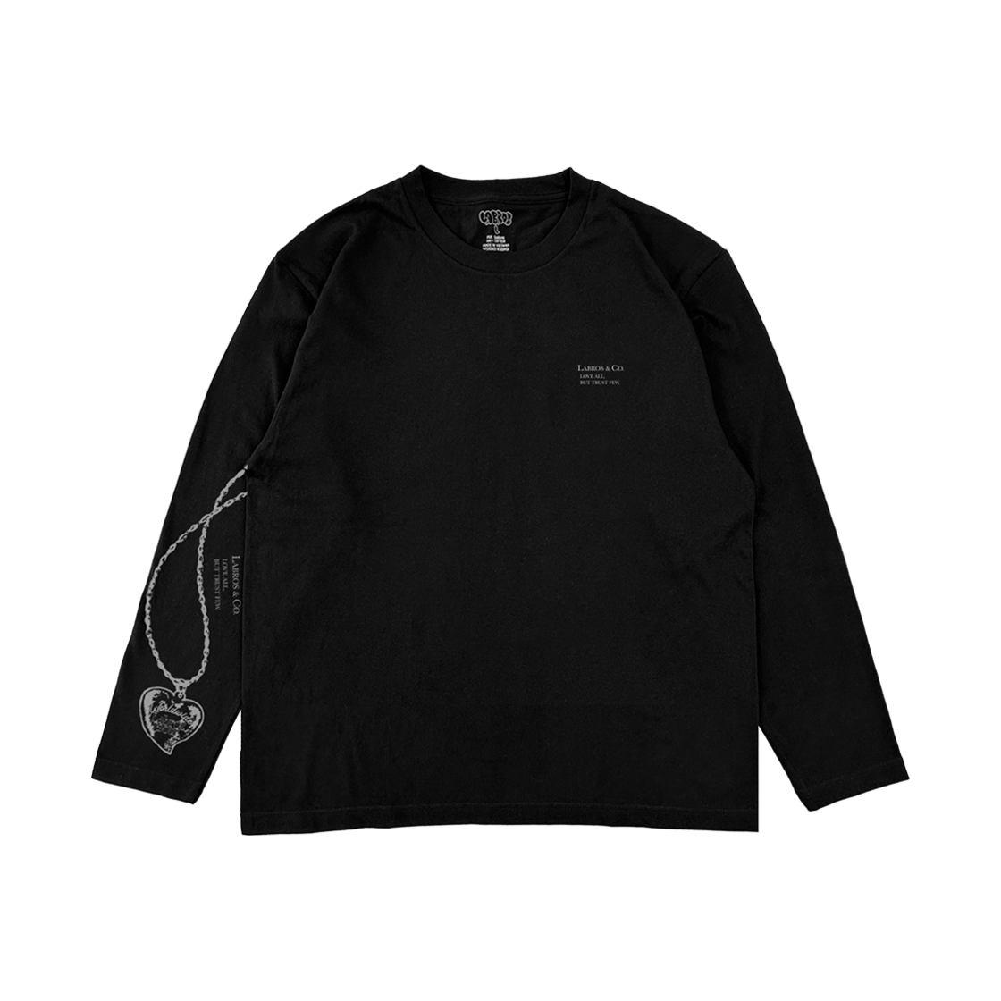 라브로스 스테파니 롱슬리브 티셔츠 블랙(Labros Stephanie L/S T-Shirt Black)