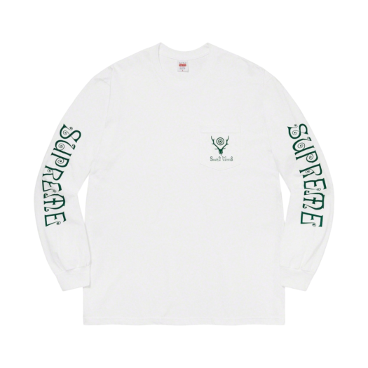 Supreme Blackmeans L/S Tee 白 XL Supreme / Blackmeans L/S Tee