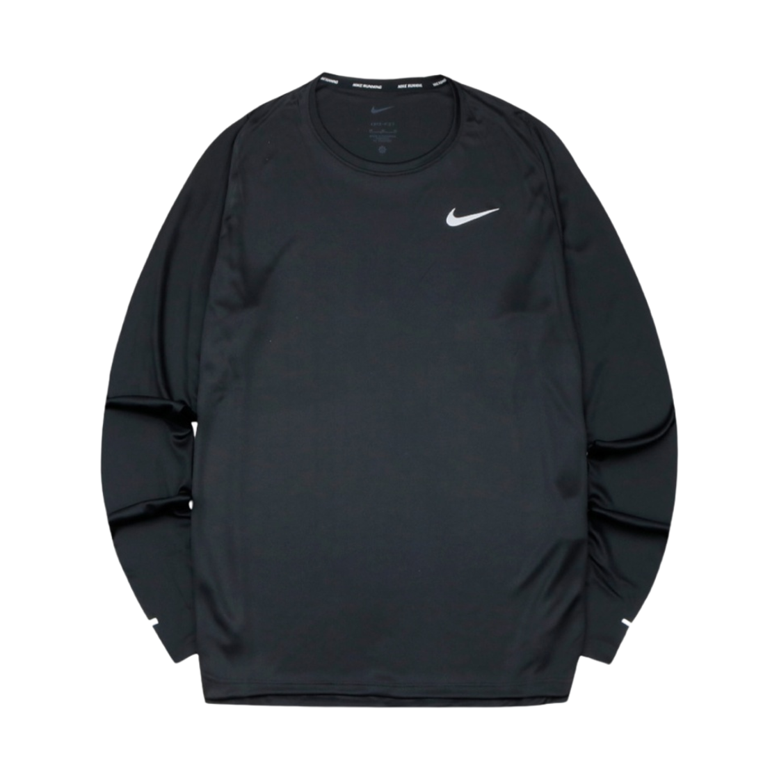 나이키 드라이핏 마일러 롱 슬리브 러닝 탑 블랙 - US/EU(Nike Dri-Fit Miler Long Sleeve Running Top Black - US/EU) - 1