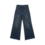 Sundayoffclub Waxed Wide Leg Denim Luster Blue