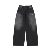 MUCENT Palma Wide Denim Pants Black