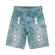 Kapital 14 oz. Denim Short Pants Studs Remake Indigo (Processing)
