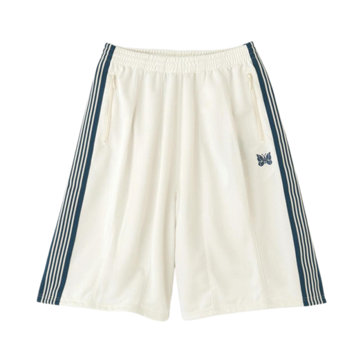 QV1596 Needles x LHP Track Shorts Poly Smooth White