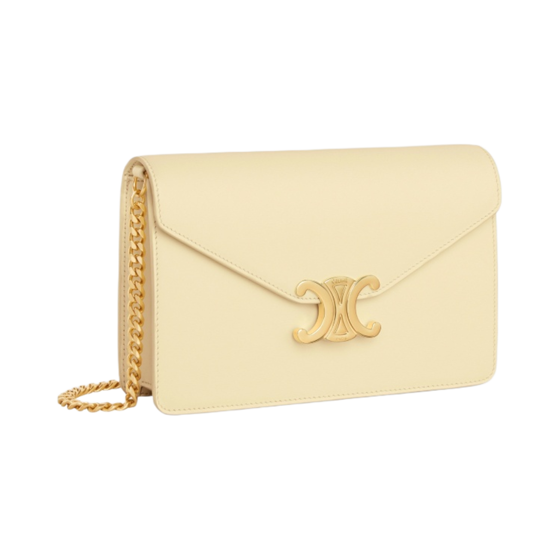 셀린느 샤이니 카프스킨 트리옹프 체인 월렛 선라이트(Celine Wallet on Chain Triomphe in Shiny Calfskin Sunlight) - 2