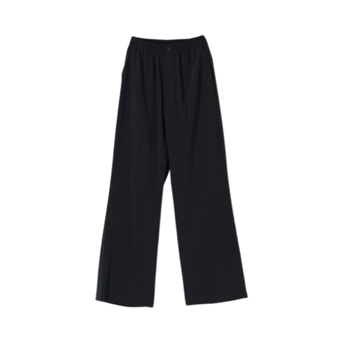 (W) 하이크 스트레치 와이드 레그 팬츠 네이비((W) Hyke Stretch Wide Leg Pants Navy)