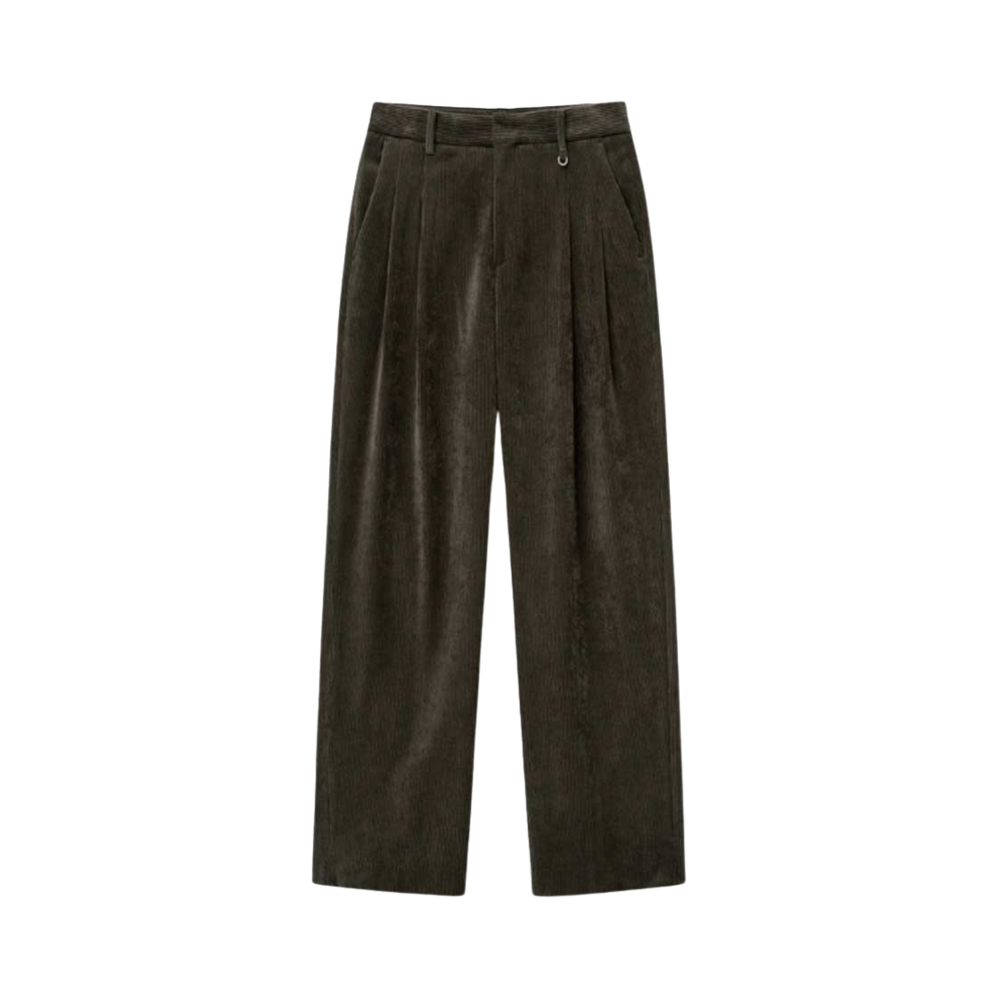 TNPA4F105K2 TNGT Two Tuck Corduroy Wide Pants Khaki
