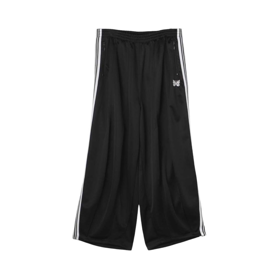 니들스 H.D. 트랙 팬츠 폴리 스무스 블랙 화이트(Needles H.D. Track Pants Poly Smooth Black White)