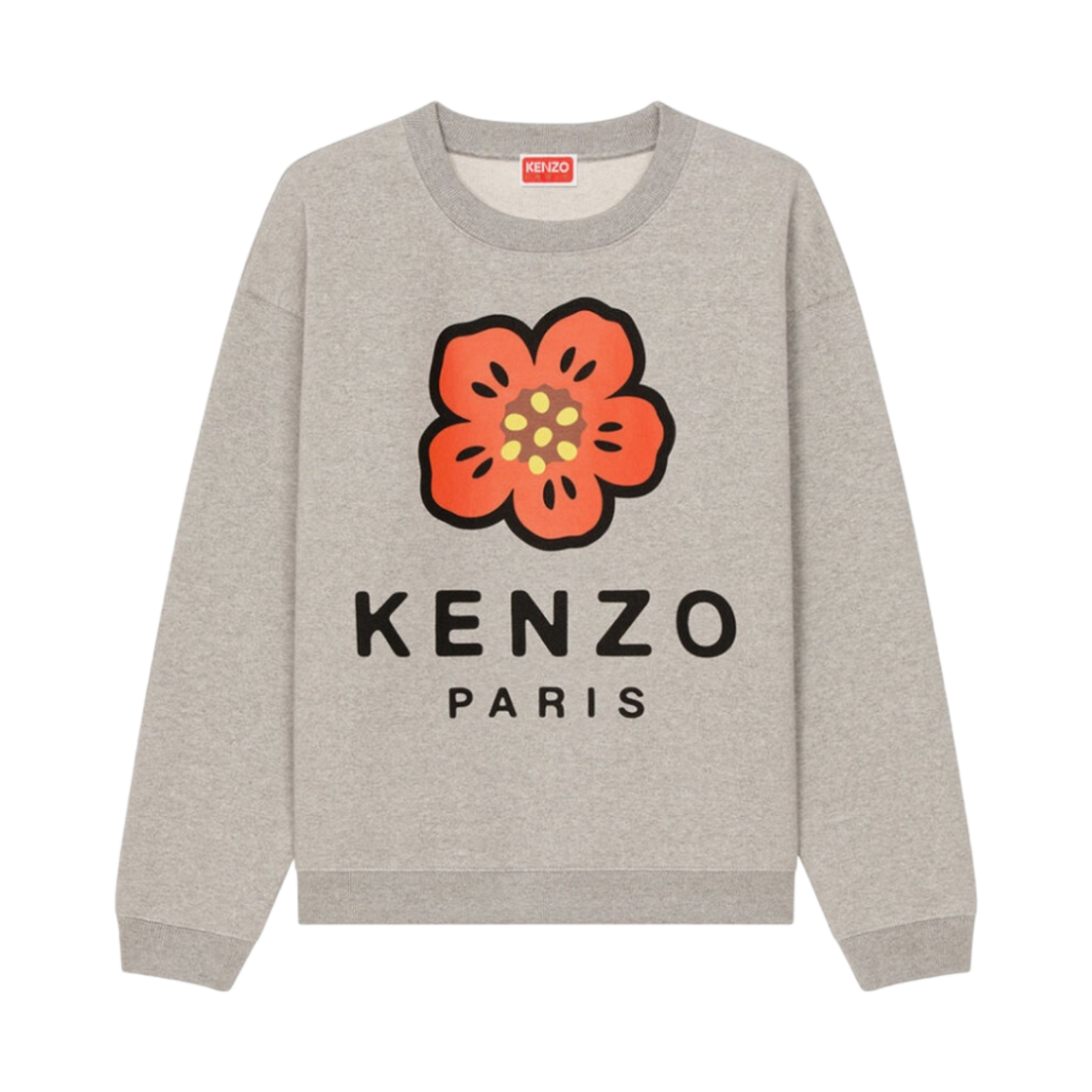 (W) 겐조 보케 플라워 스웨트셔츠 펄 그레이((W) Kenzo Boke Flower Sweatshirt Pearl Grey)