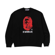 BAPE Floral Camo By Bathing Ape Relaxed Fit Crewneck Sweatshirt Black