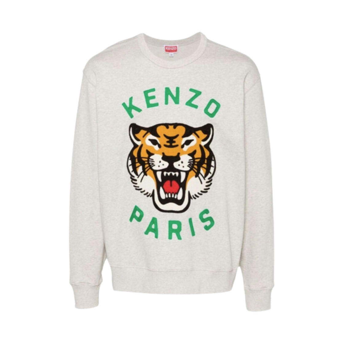 FE68SW1064MF-93 Kenzo Lucky Tiger Sweatshirt Pale Grey