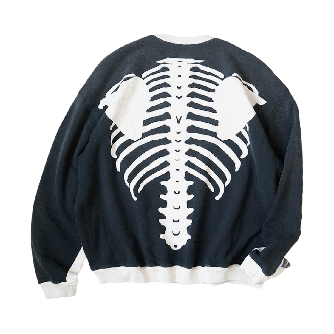 캐피탈 투톤 빅 플리스 스웻셔츠 키나리 블랙(Kapital 2 Tone Big Fleece Sweatshirt Kinari Black)