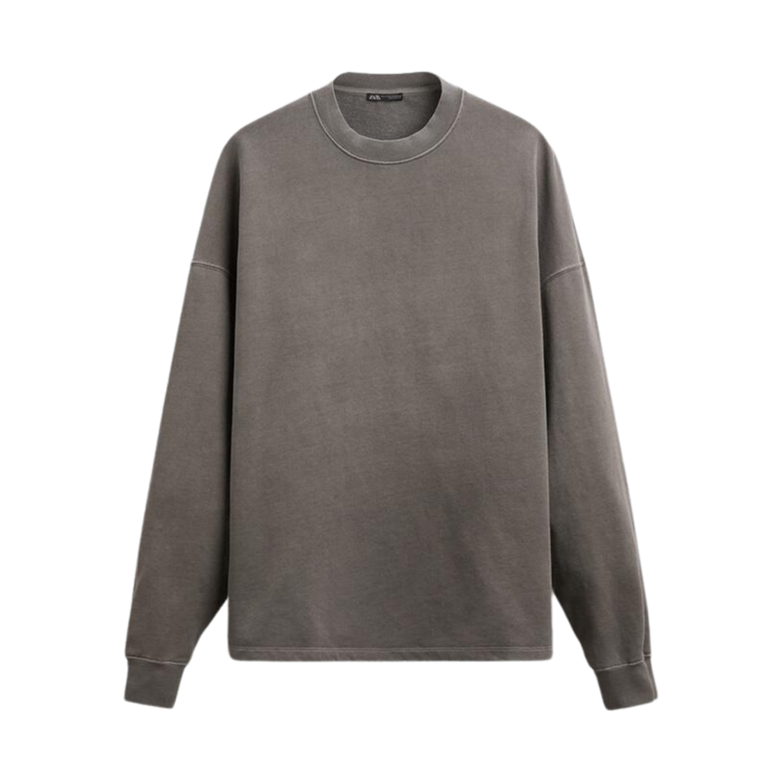 자라 프린트 슬로건 스웨트셔츠 그레이(Zara Print Sweatshirt with Slogan Grey) - 2