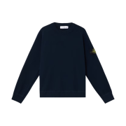 Stone Island 5100036 Soft Organic Cotton Micro Stitch Sweatshirt Navy Blue - 25SS