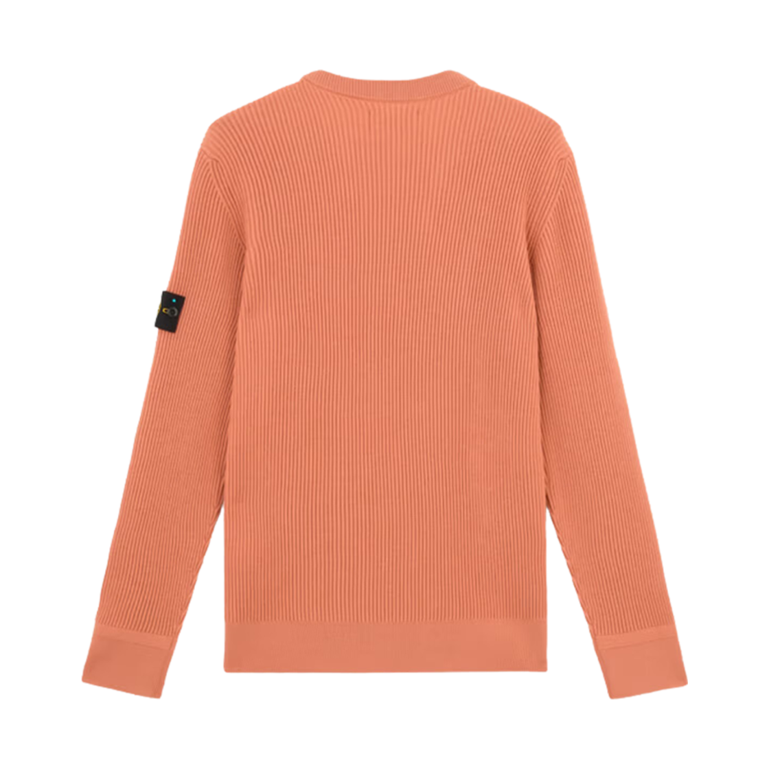 스톤 아일랜드 553C2 풀 립 RWS 울 크루넥 스웨터 위드 밴드 모티프 오렌지 - 24FW(Stone Island 553C2 Full Rib RWS Wool Crewneck Sweater with Band Motif Orange - 24FW) - 2