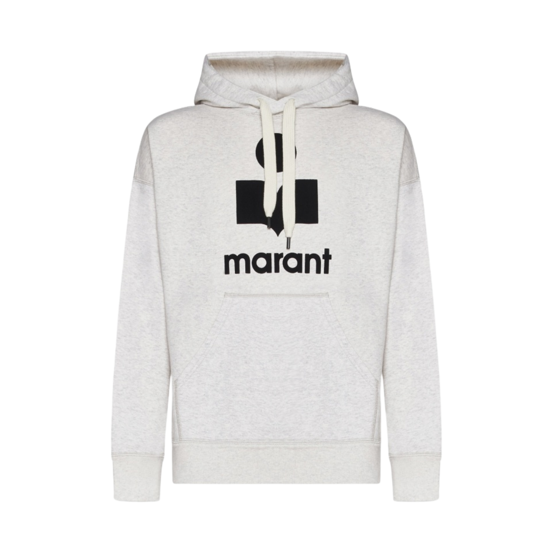 SW0027HA-A1M05H-23EC Isabel Marant Miley Logo Hoodie Ecru - 23SS