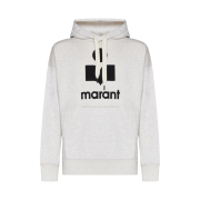 Isabel Marant Miley Logo Hoodie Ecru - 23SS