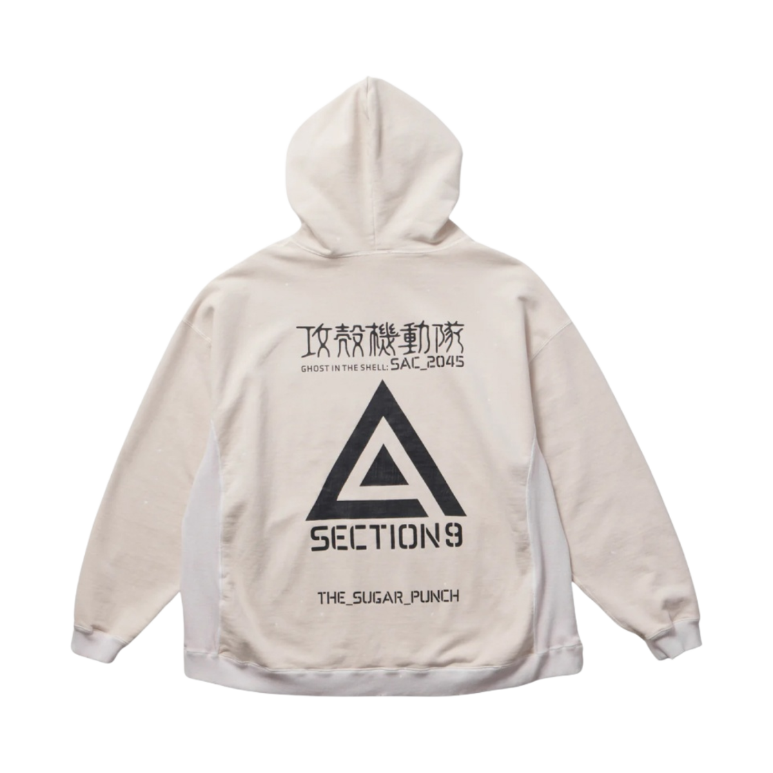 슈가 펀치 고스트 인 더 쉘 삭 2045 로고 후드 화이트(Sugar Punch Ghost In The Shell Sac 2045 Logo Hoodie White) - 1