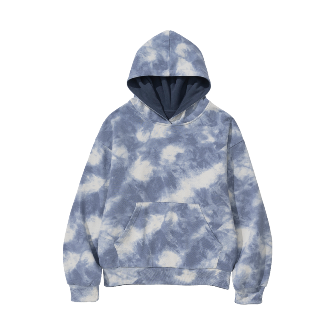 LABW24C006 LAB TWELVE Reversible Vintage Fleece Hood Sky + Fleece Blue