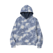 LAB TWELVE Reversible Vintage Fleece Hood Sky + Fleece Blue