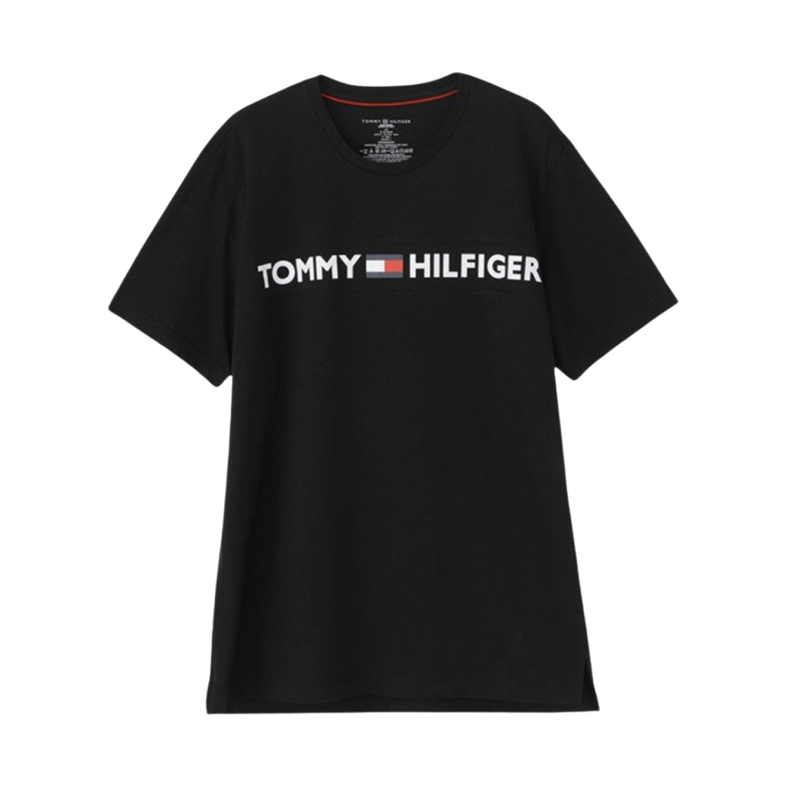 09T3928001 Tommy Hilfiger Morden Logo Crew Neck T-Shirt Black