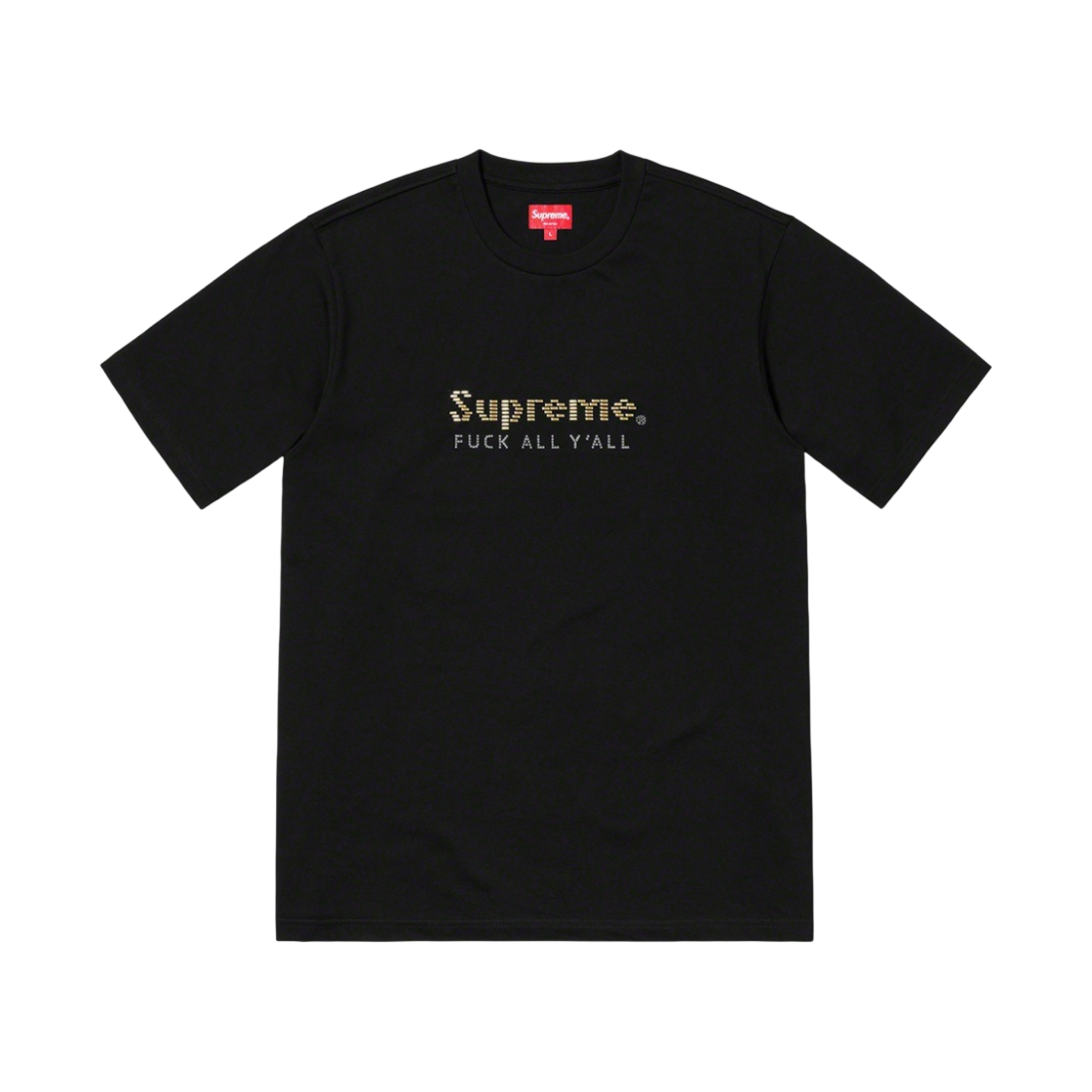 - Supreme Gold Bars T-Shirt Black - 19SS