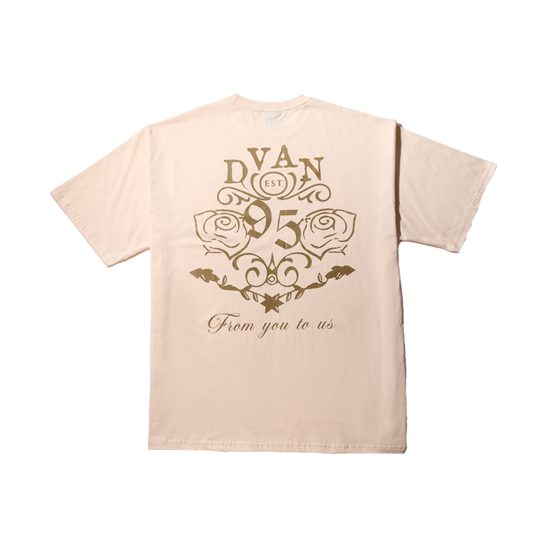 드반 자뎅 드 드반 티셔츠 베이지(DVAN Jardin De Half Sleeve T-Shirt Beige)