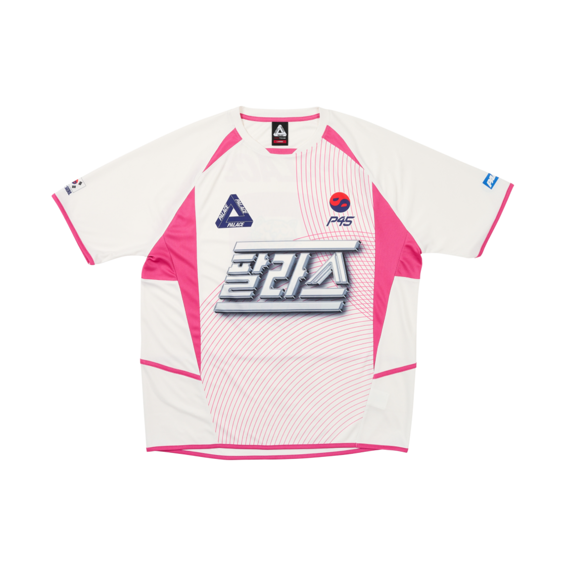 팔라스 서울 2 서울 저지 화이트 핑크 - 25SS(Palace Seoul 2 Seoul Jersey White Pink - 25SS)