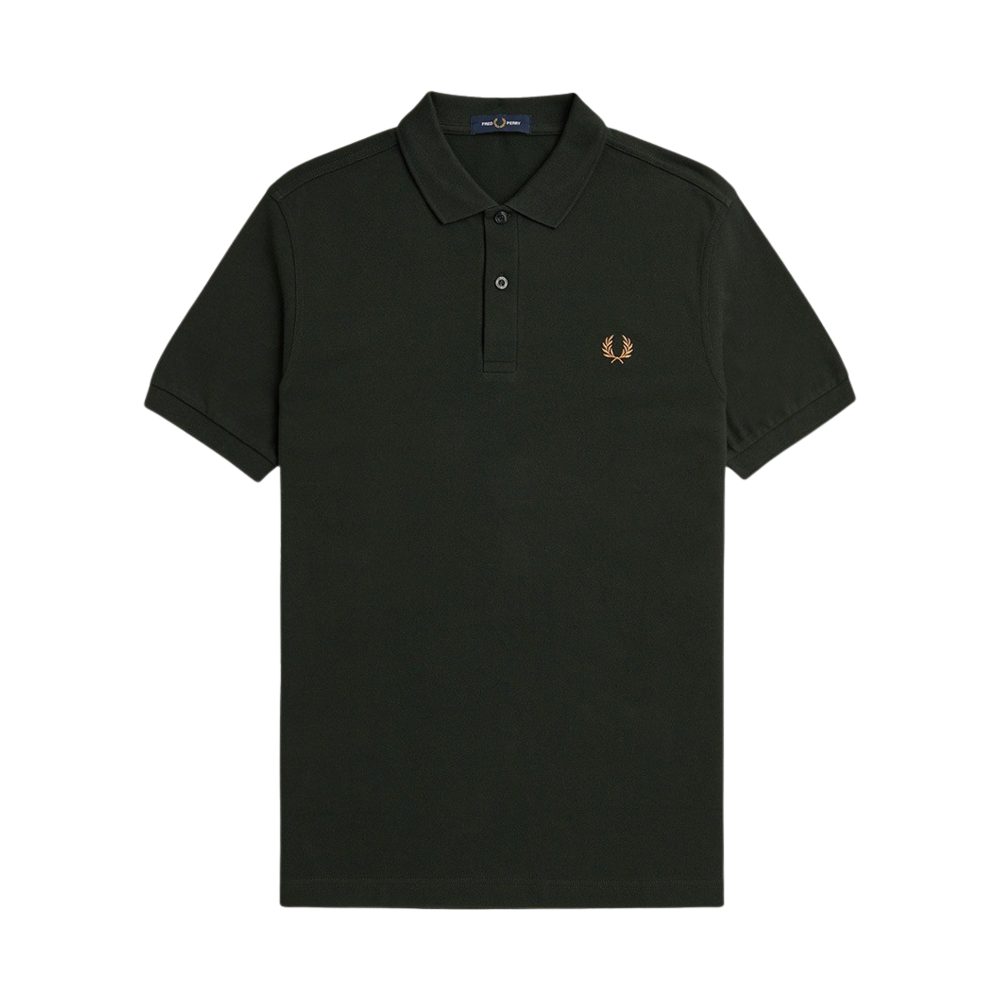 프레드페리 M6000 플레인 프레드페리 셔츠 나이트그린/러스트