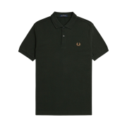 Fred Perry M6000 Plain Fred Perry Shirt Night Green/Light Rust