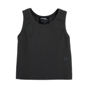 Saenginstudios Heavy Ribbed Sleeveless Shirt Charcoal