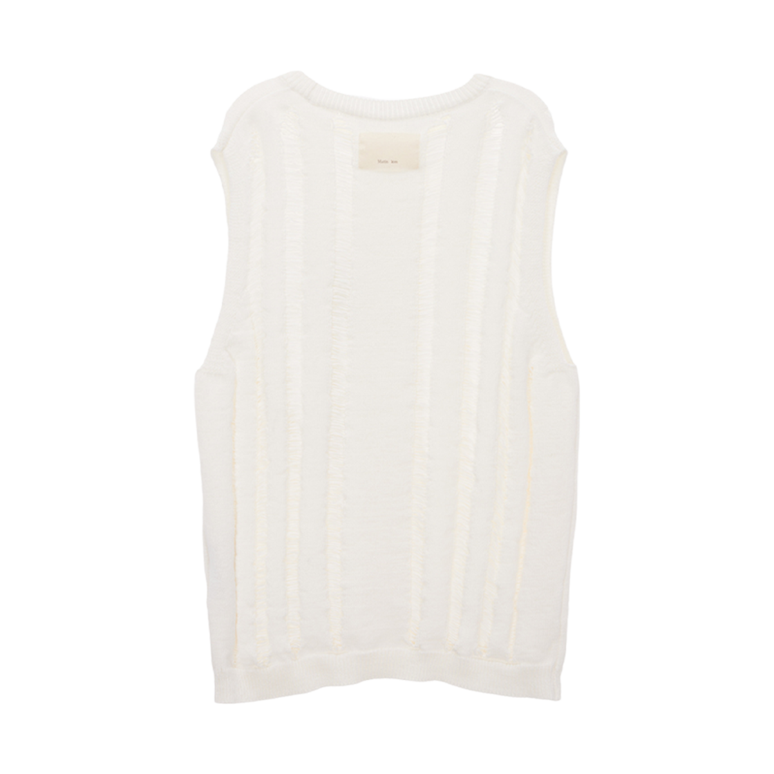 (W) 마뗑킴 크로쉐 니트 베스트 아이보리((W) Matin Kim Crochet Knit Vest Ivory) - 2