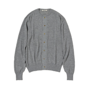 Auralee Hard Twist Cashmere Knit Cardigan Top Gray - 25SS
