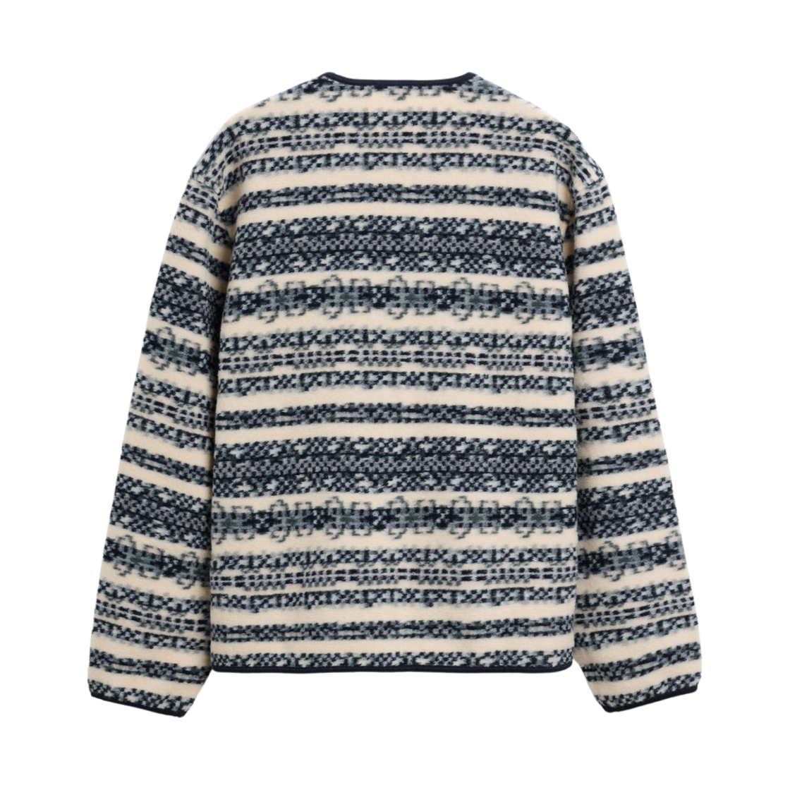 자라 자카드 집업 가디건 에크루 블루(Zara Jacquard Zip Up Cardigan Ecru Blue) - 2