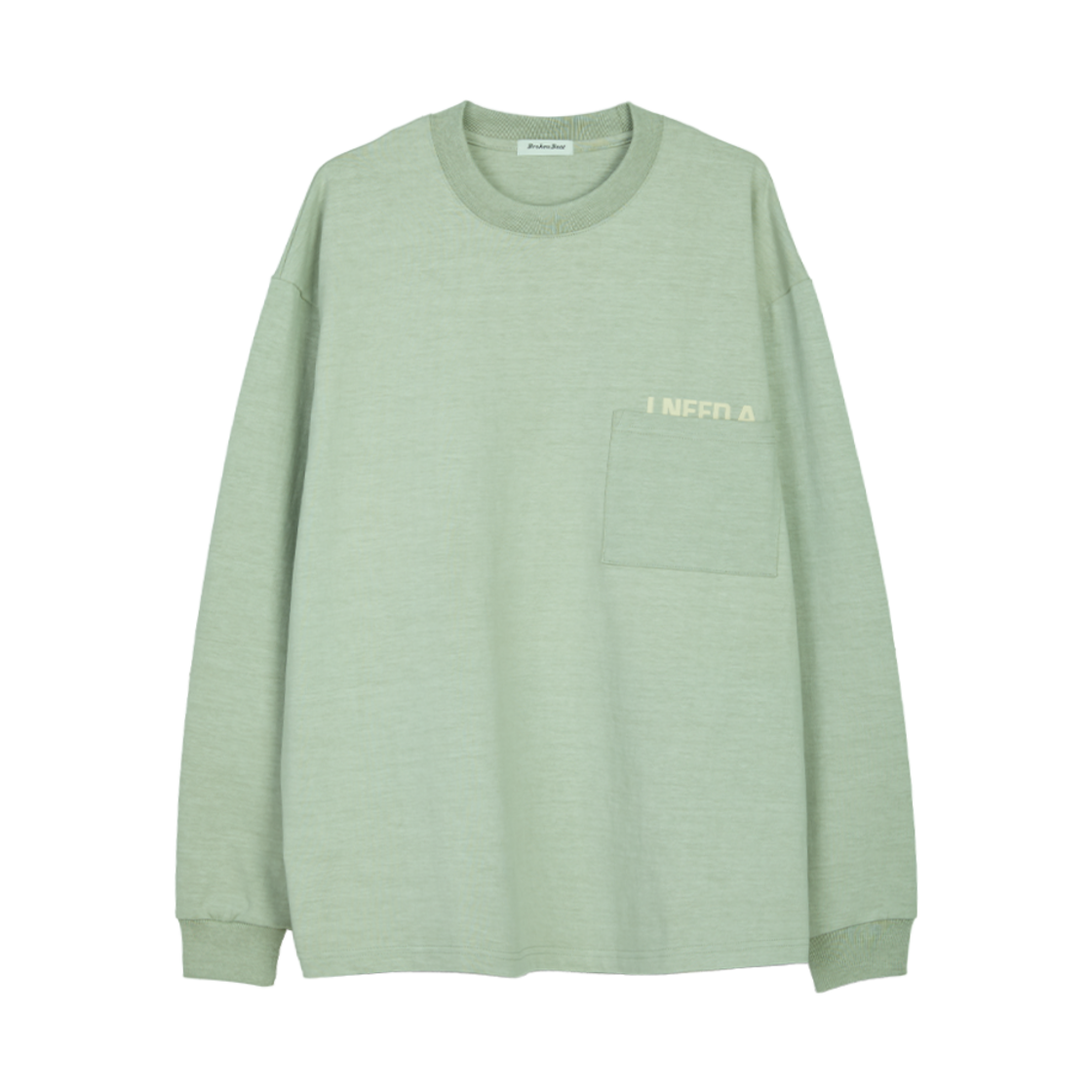 BB25LT001OV Broken Beat Pocket Long Sleeve Shirt Olive