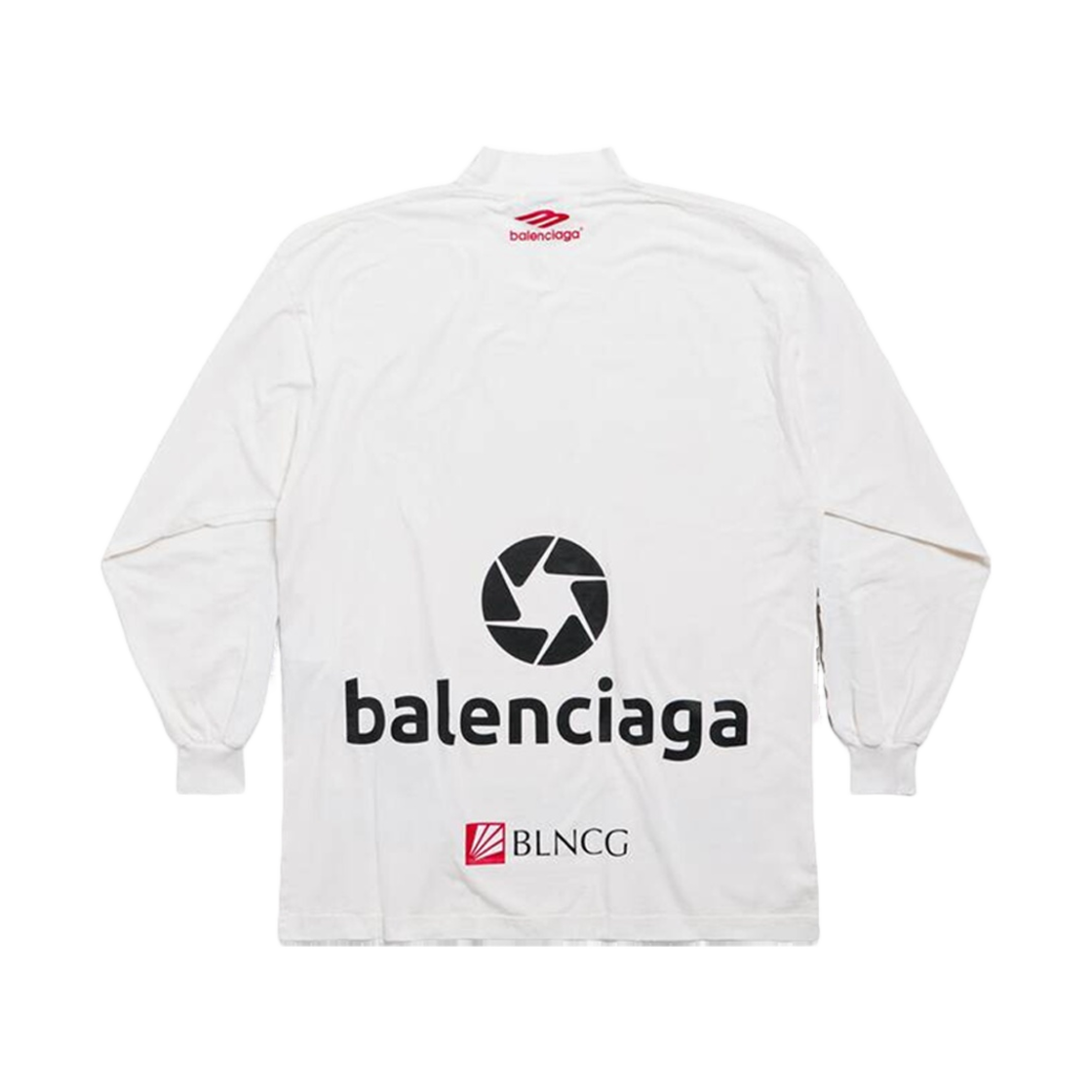 발렌시아가 탑 리그 롱슬리브 티셔츠 오버사이즈 화이트(Balenciaga Top League Long Sleeve T-Shirt Oversized White) - 2