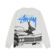 Stussy Beat Crazy LS T-Shirt Fog