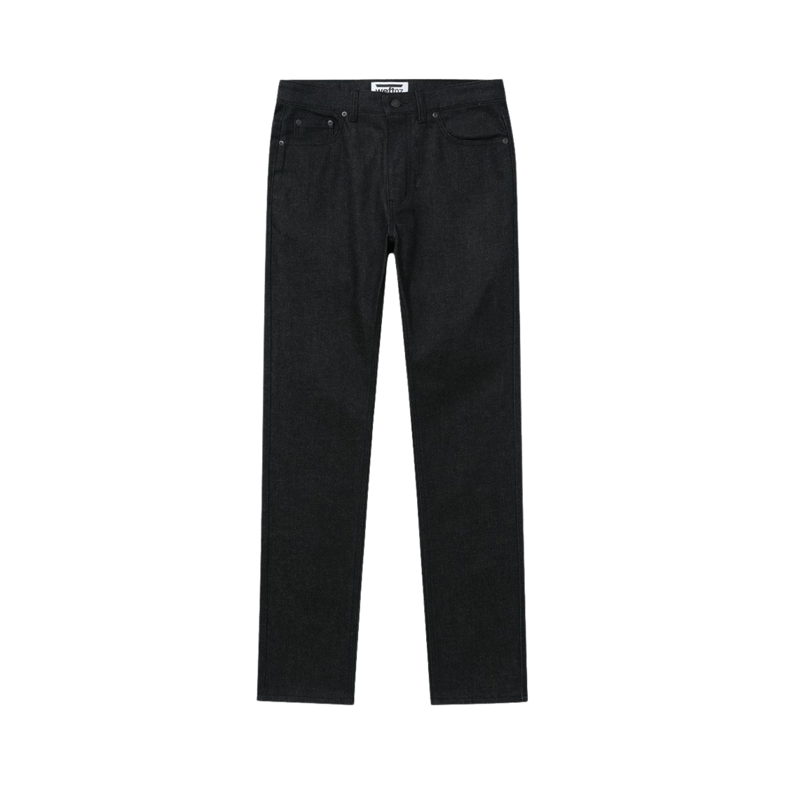 웨프트07 슬림 스트레이트 핏 데님 팬츠 블랙(Weft07 Slim Straight Fit Denim Pants Black)