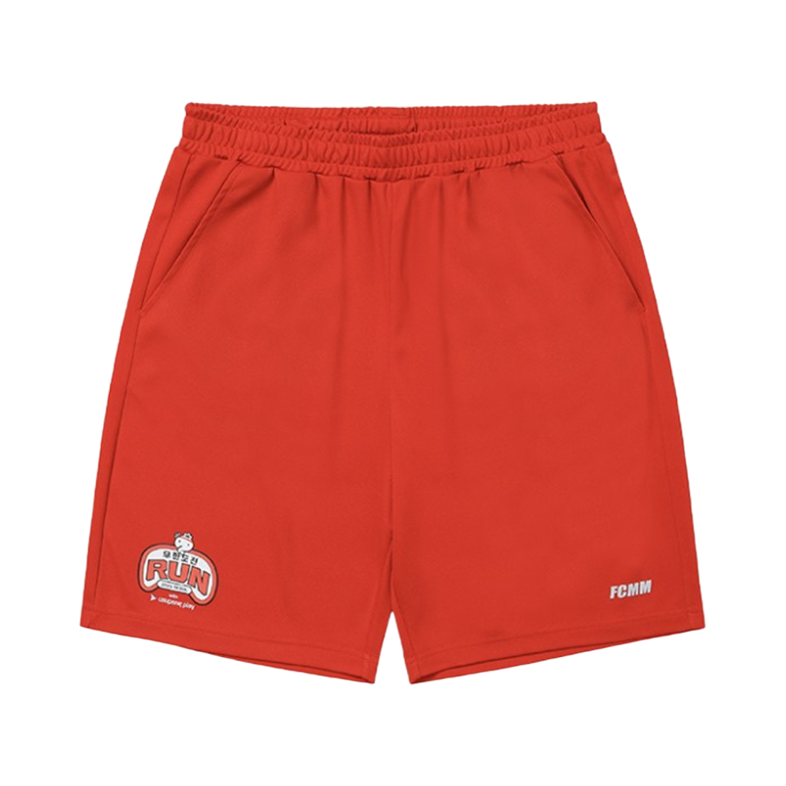 에프씨엠엠 x 무한도전 런 무도리 쇼츠 레드(Fcmm x Infinite Challenge Run Mudori Shorts Red)