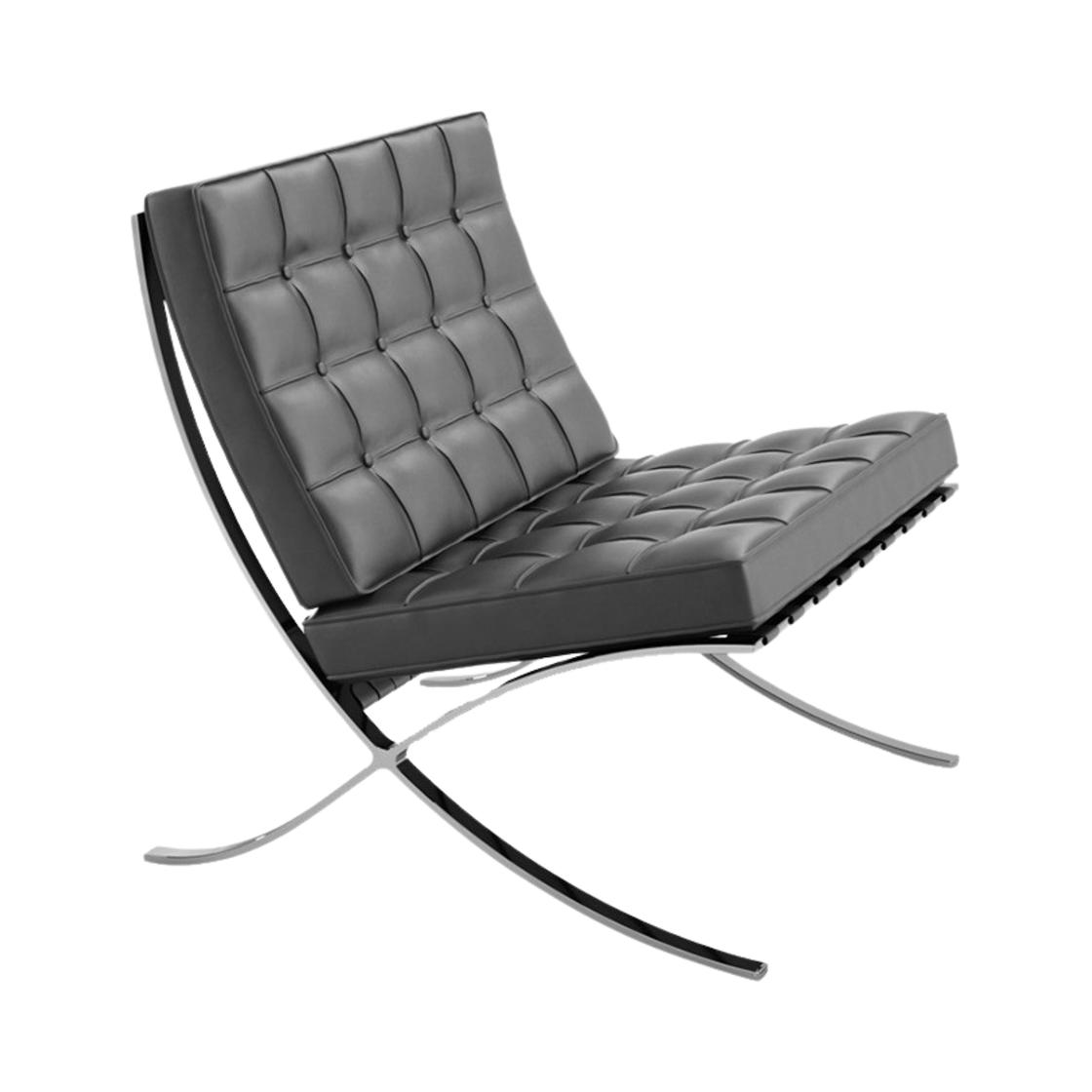 KNOLL13 Knoll Barcelona Chair Black