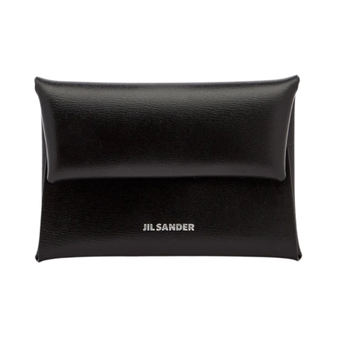 J07UI0013-P5073-001 Jil Sander Logo Leather Envelope Coin Purse Black