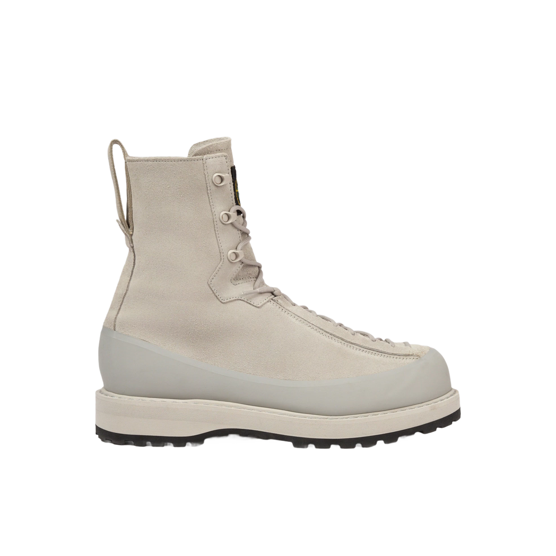 스톤 아일랜드 S100110 스웨이드 슈즈 하이킹 부츠 듀얼 레이싱 앤 러그 솔 펄 그레이 - 25FW(Stone Island S100110 Suede Shoes Hiking Boot with Dual Lacing and Lug Sole Pearl Grey - 25FW)