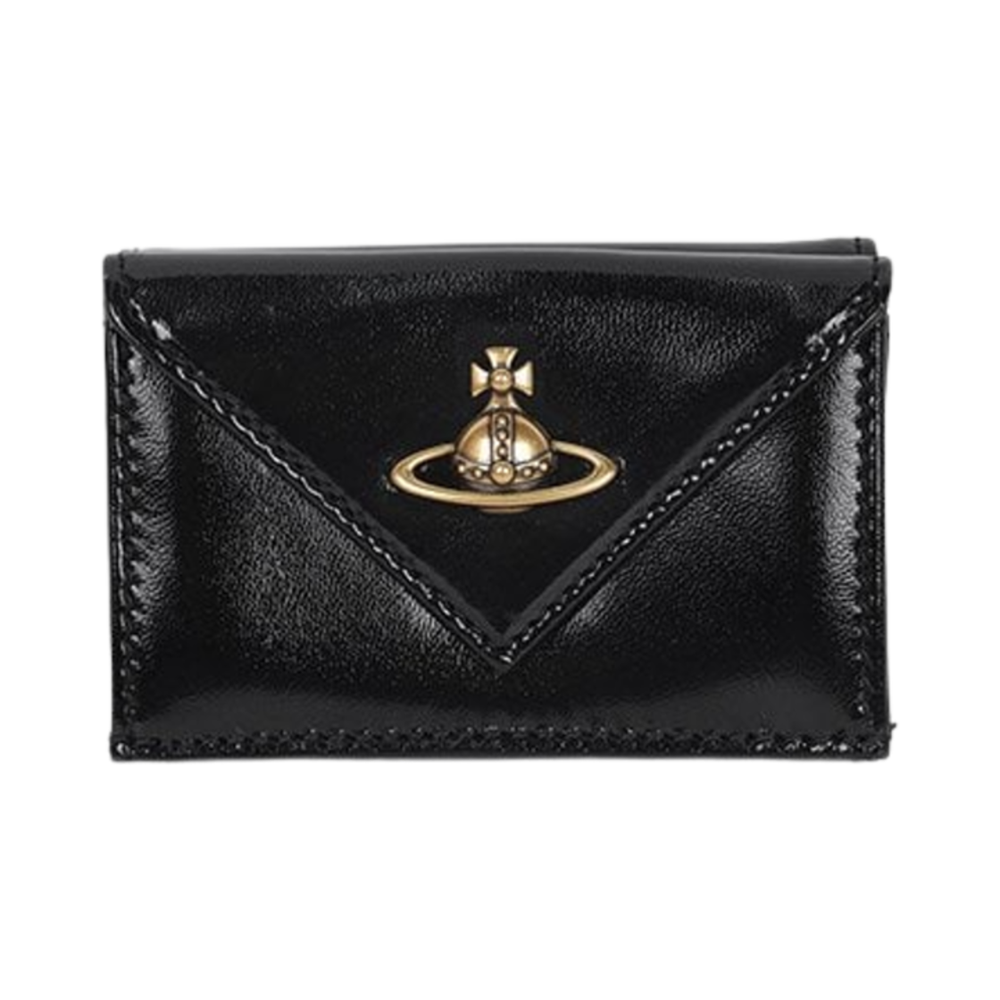 비비안 웨스트우드 오브 엔벨로프 반지갑 블랙