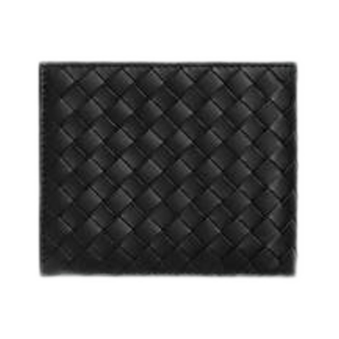 805654V4LQ28803 Bottega Veneta Intrecciato Piccolo Bi-Fold Wallet with Coin Purse Black