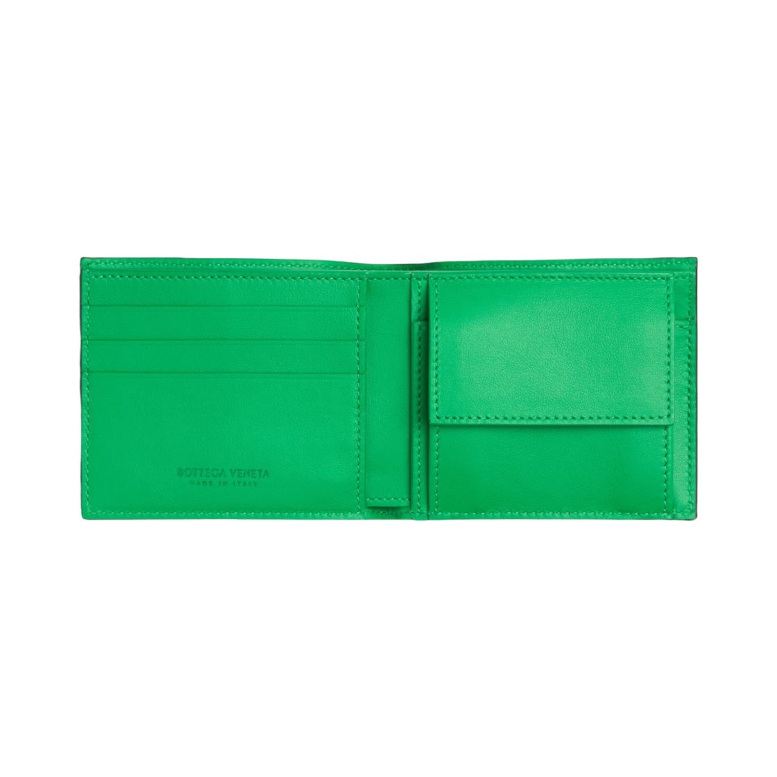 보테가 베네타 코인 반지갑 패러킷 블랙(Bottega Veneta Bi-Fold Wallet with Coin Purse Parakeet Black) - 2