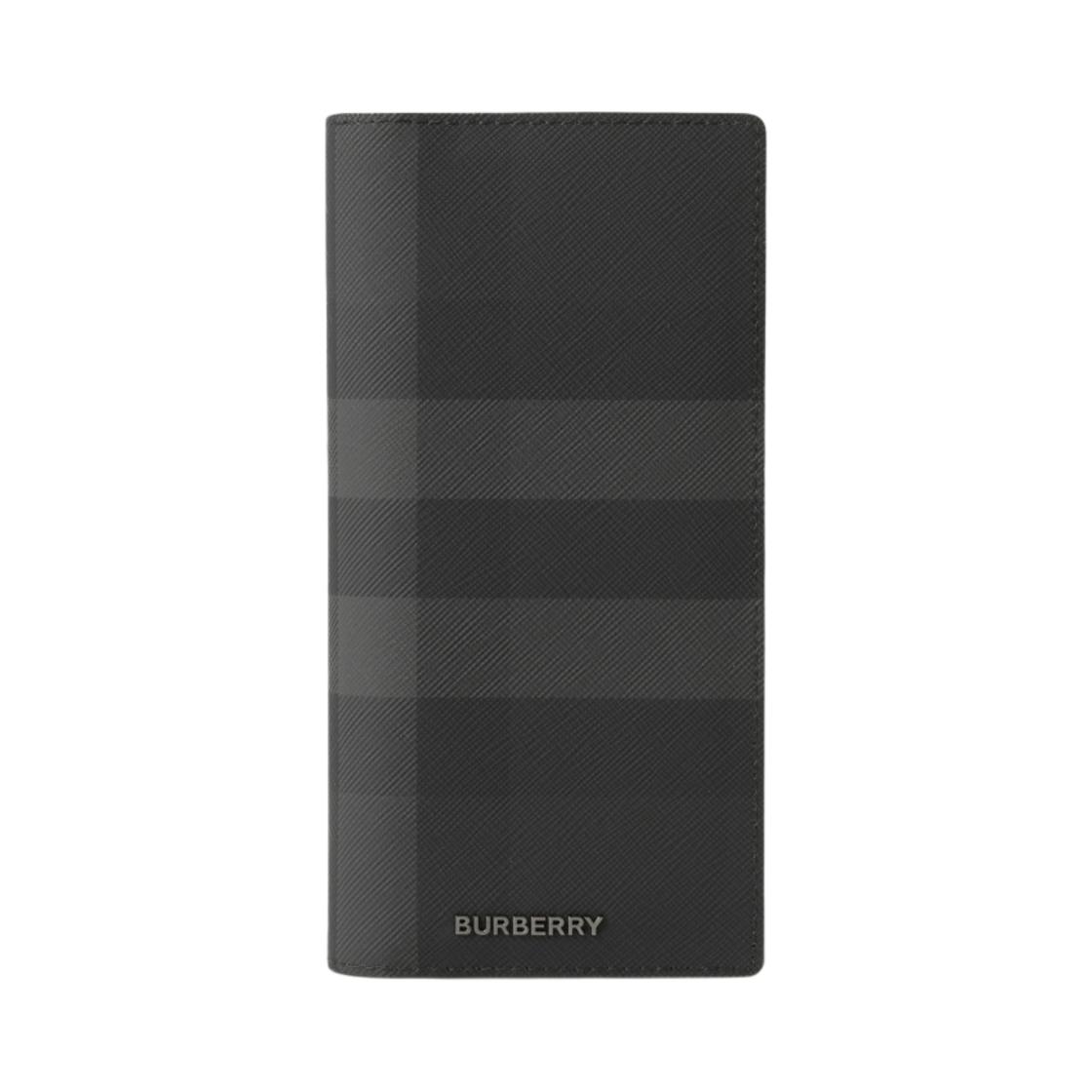 8070199 Burberry Check Continental Wallet Charcoal