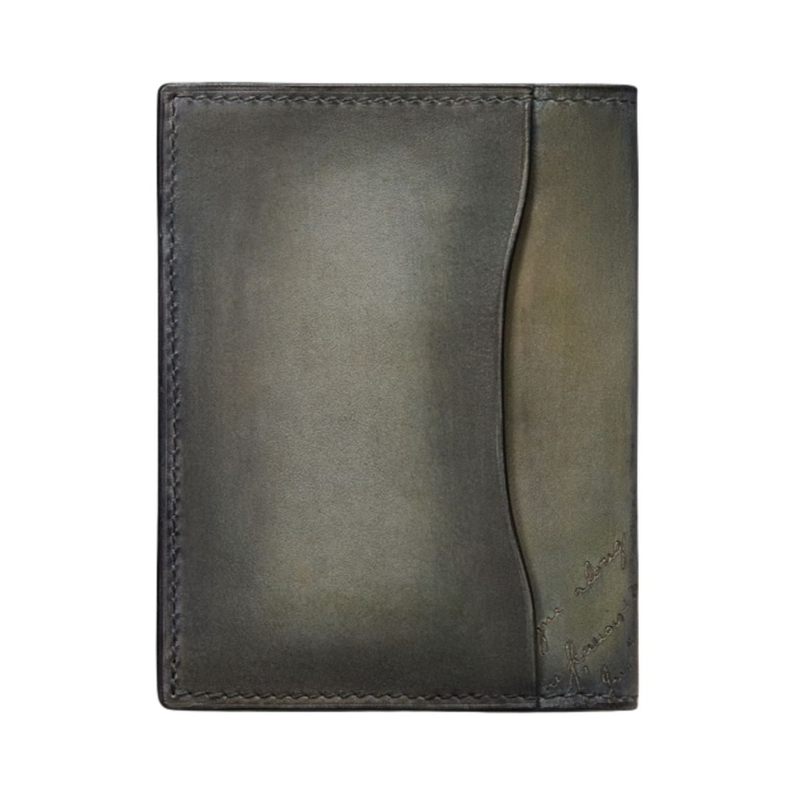 벨루티 자구아 스크리토 레더 카드 홀더 엘리펀트 그레이(Berluti Jagua Scritto Leather Card Holder Elephant Grey) - 3