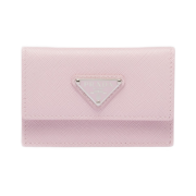 Prada Saffiano Leather Card Holder Alabaster