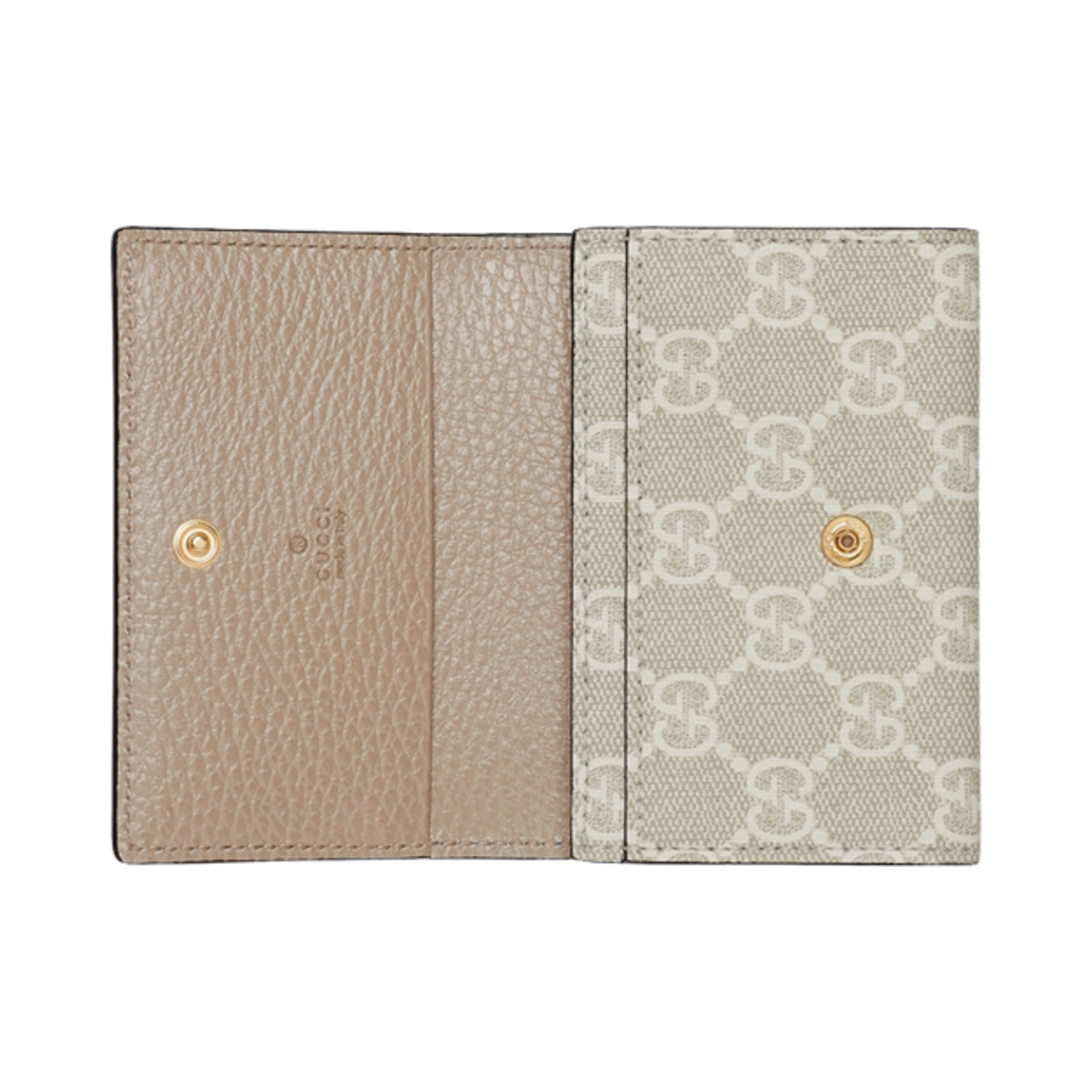구찌 GG 마몽 바이컬러 카드 케이스 오트밀 레더(Gucci GG Marmont Bi-Color Card Case Oatmeal Leather) - 2