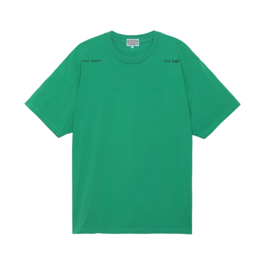 Cav Empt Overdye Outline T-Shirt Green - 23SS